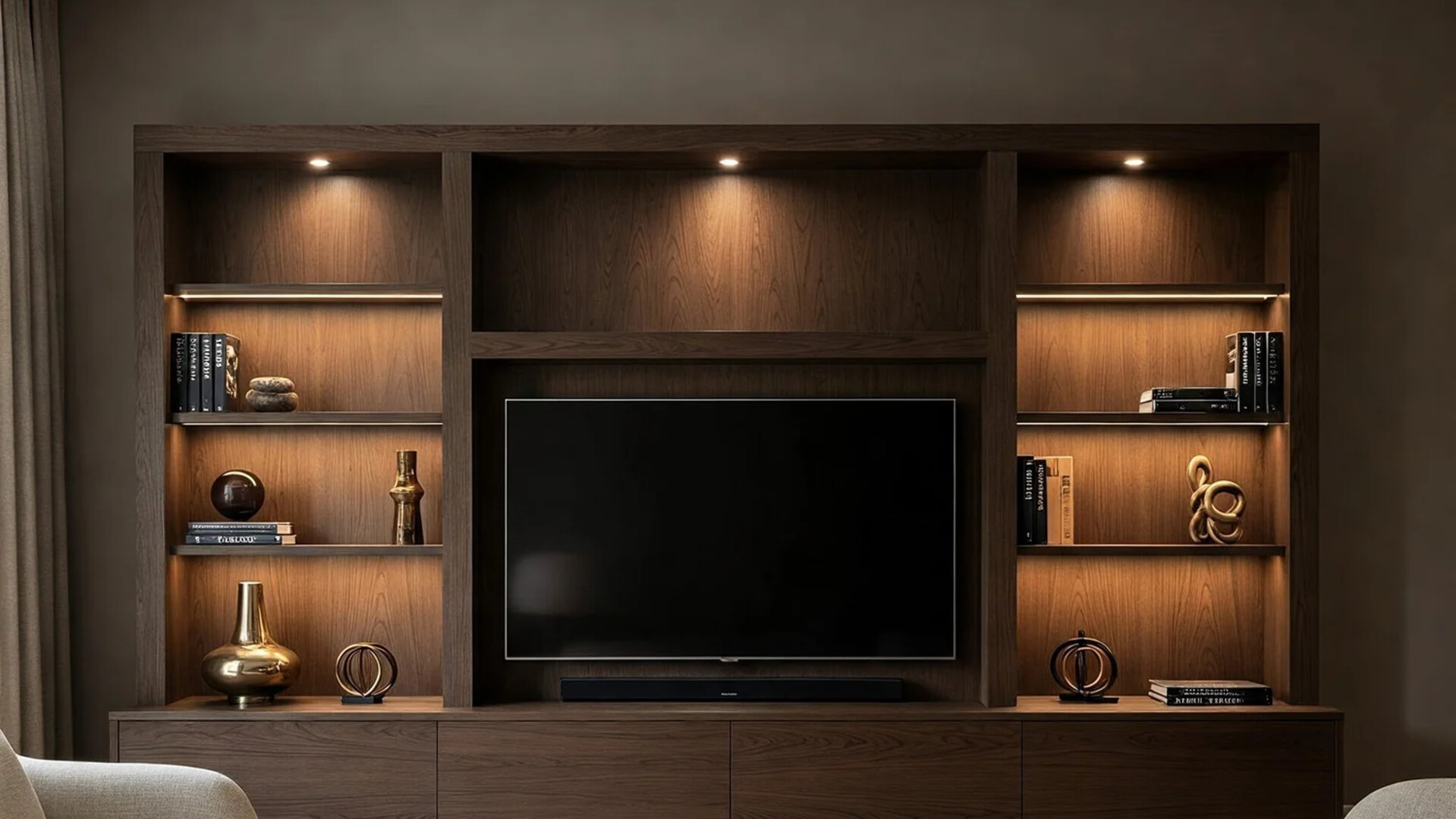 Entertainment wall