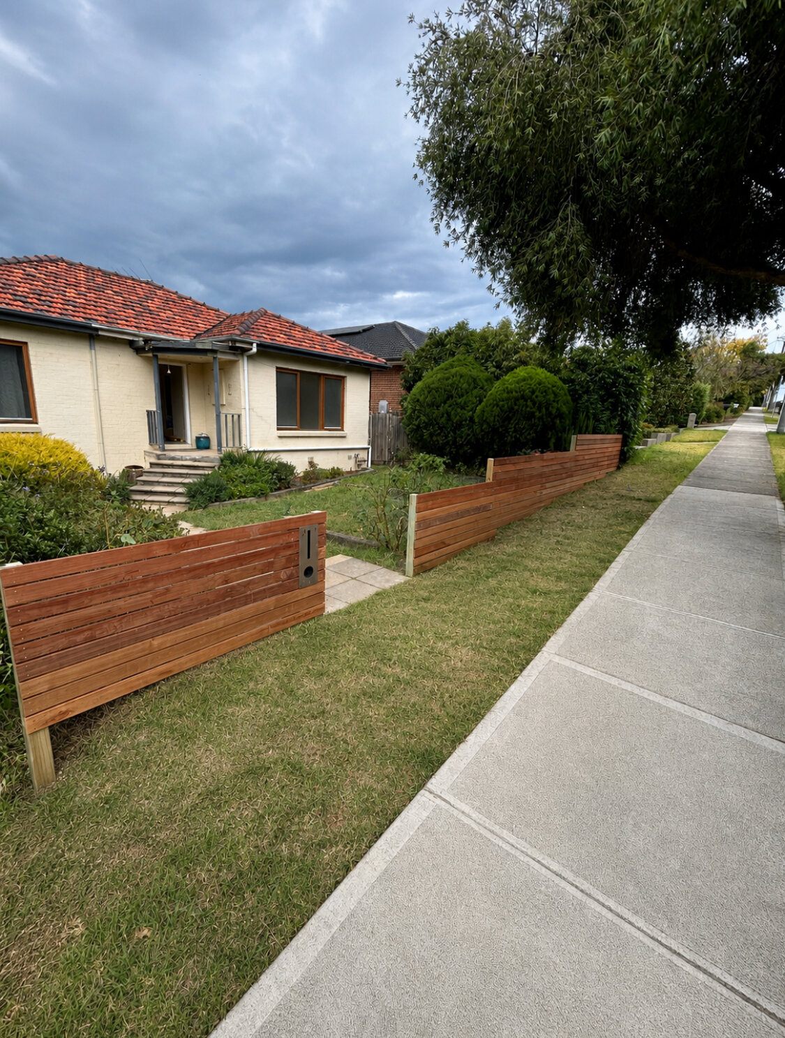 Timber Front Fence