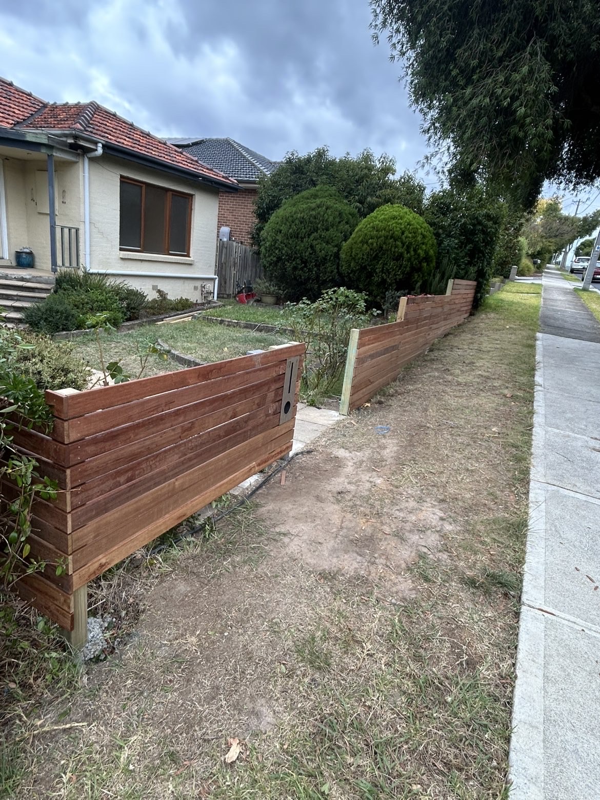 Timber Front Fence